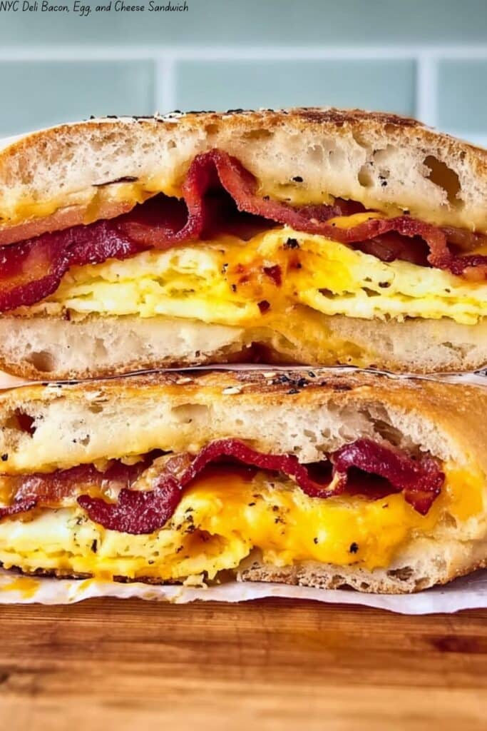 NYC Deli Bacon, Egg, and Cheese Sandwich