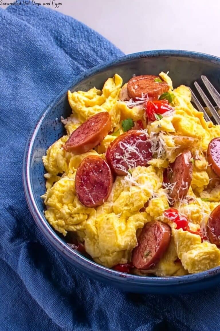 Scrambled Hot Dogs and Eggs