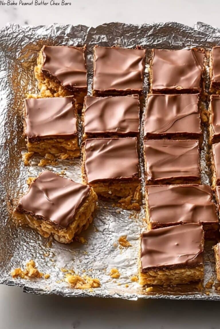 No-Bake Peanut Butter Chex Bars