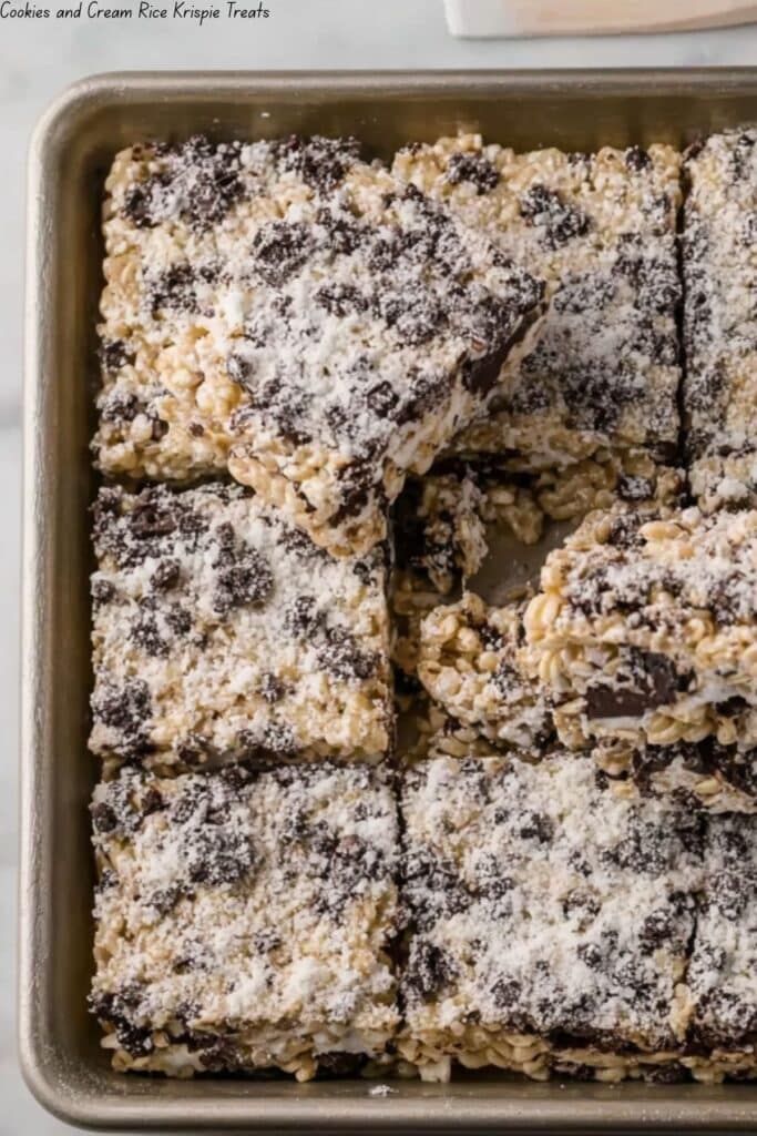 Cookies and Cream Rice Krispie Treats