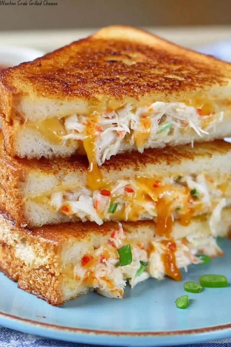 Wonton Crab Grilled Cheese