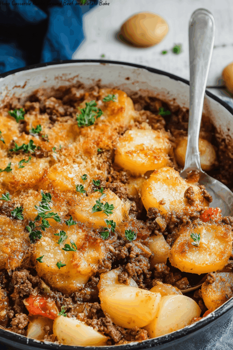 Hobo Casserole Rustic Ground Beef and Potato Bake