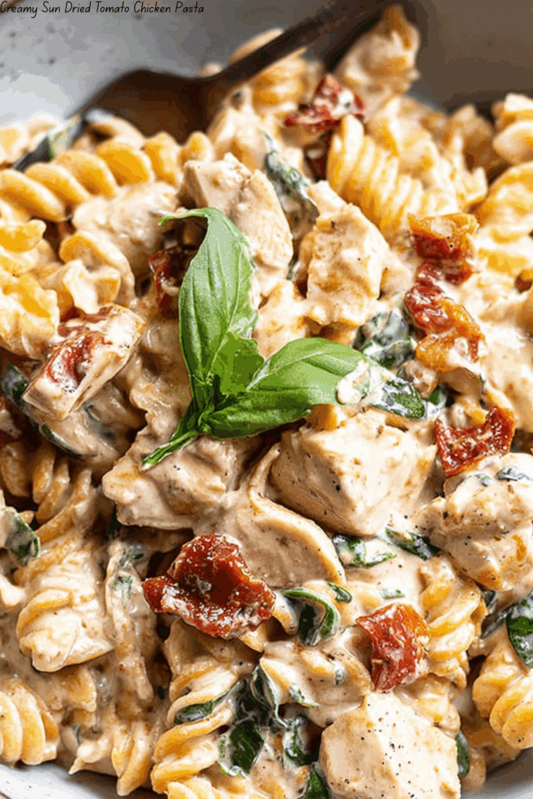 Creamy Sun Dried Tomato Chicken Pasta