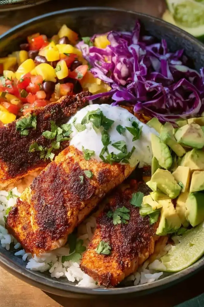 BBQ Salmon Bowls