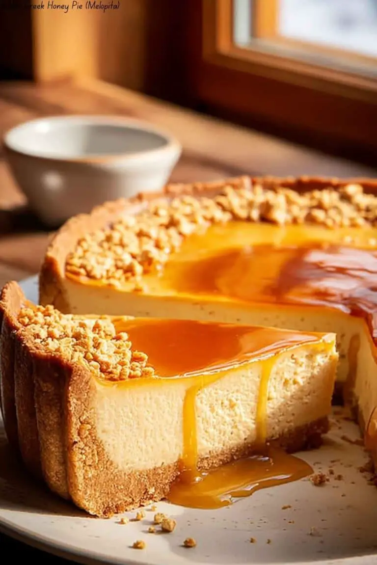 Golden Greek Honey Pie (Melopita)