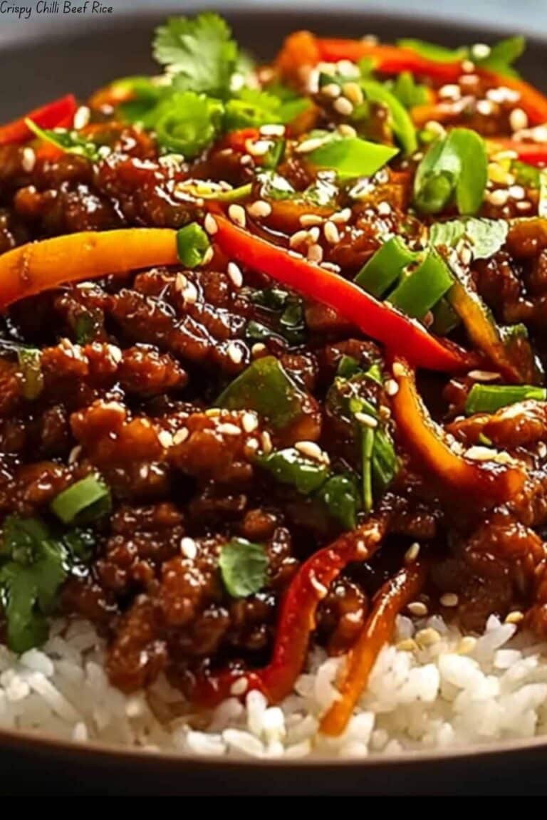 Crispy Chilli Beef Rice
