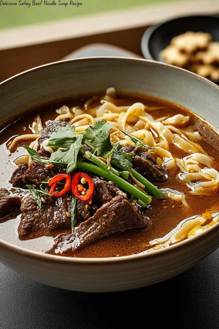 Delicious Satay Beef Noodle Soup Recipe