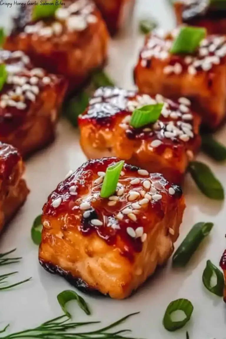 Crispy Honey Garlic Salmon Bites