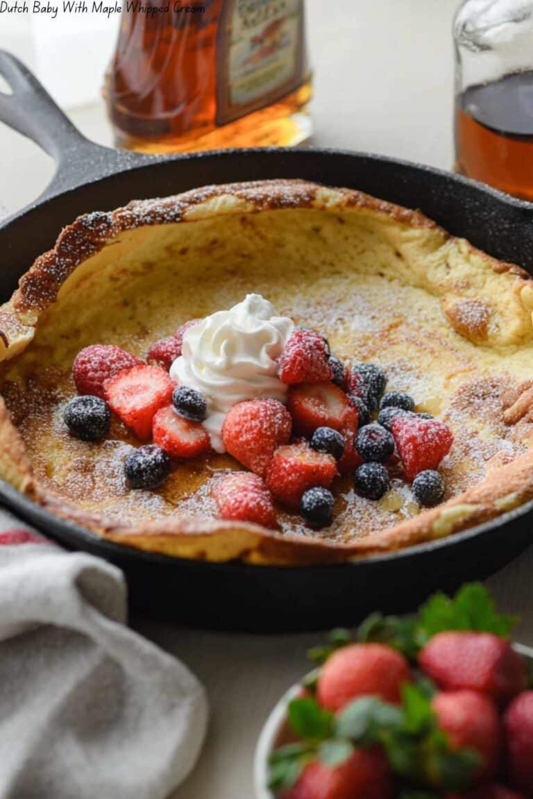 Dutch Baby With Maple Whipped Cream