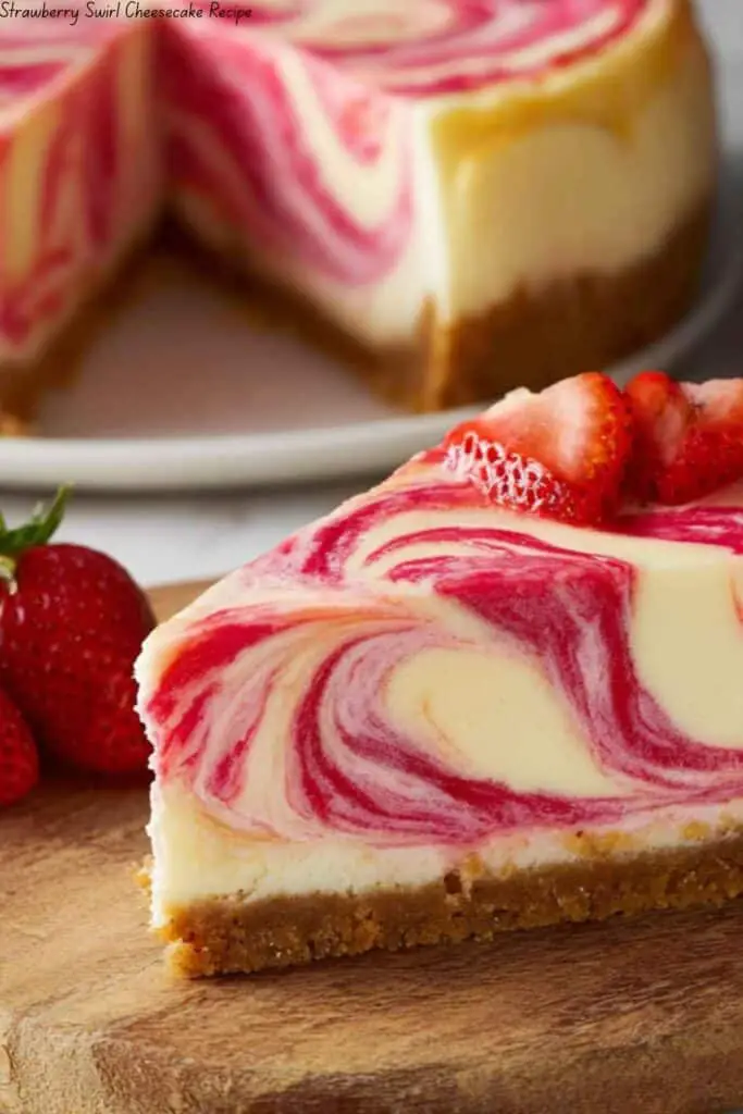 Strawberry Swirl Cheesecake Recipe