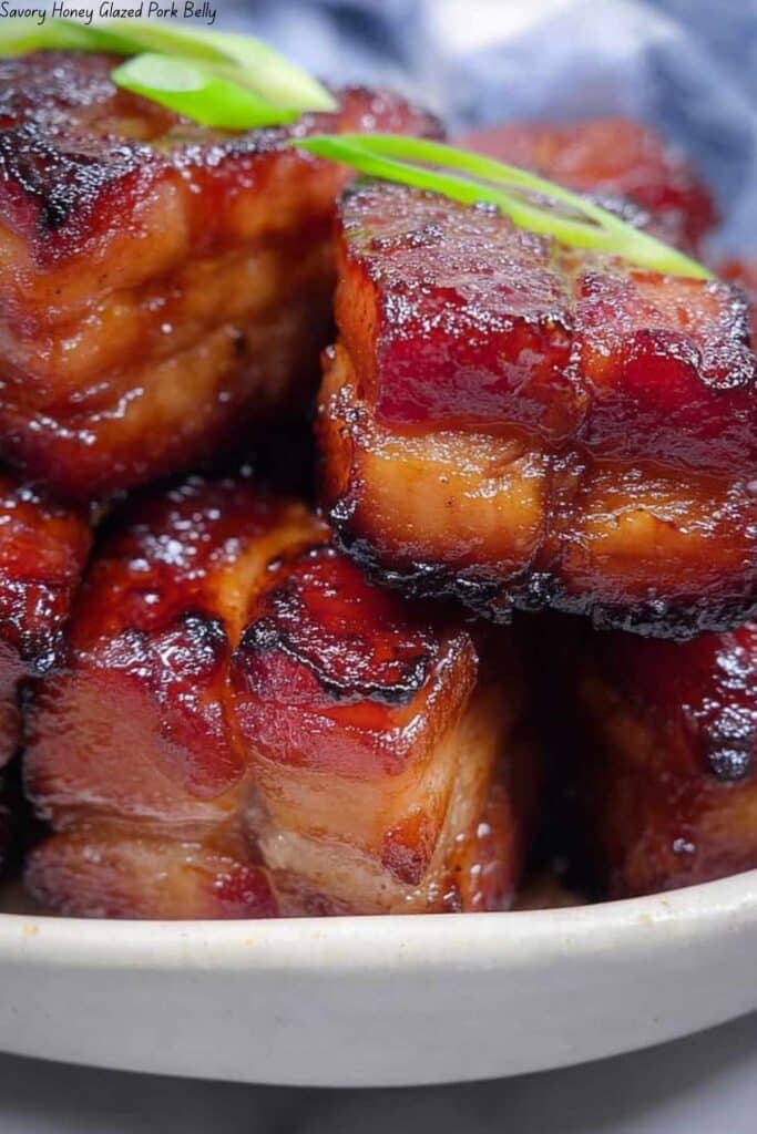 Savory Honey Glazed Pork Belly