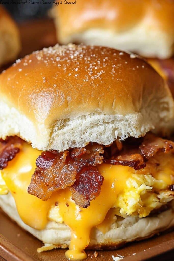 Crack Breakfast Sliders (Bacon Egg & Cheese)