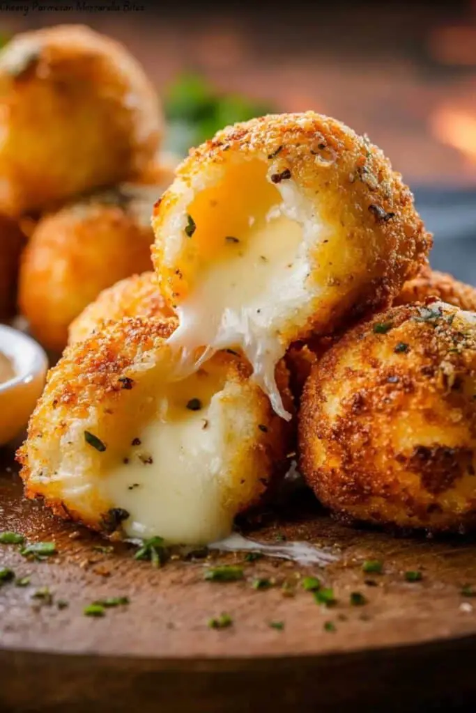 Cheesy Parmesan Mozzarella Bites