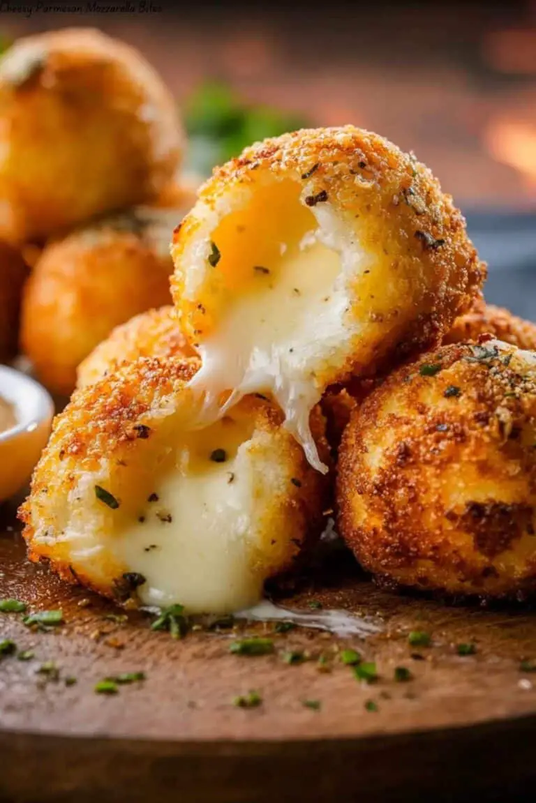 Cheesy Parmesan Mozzarella Bites