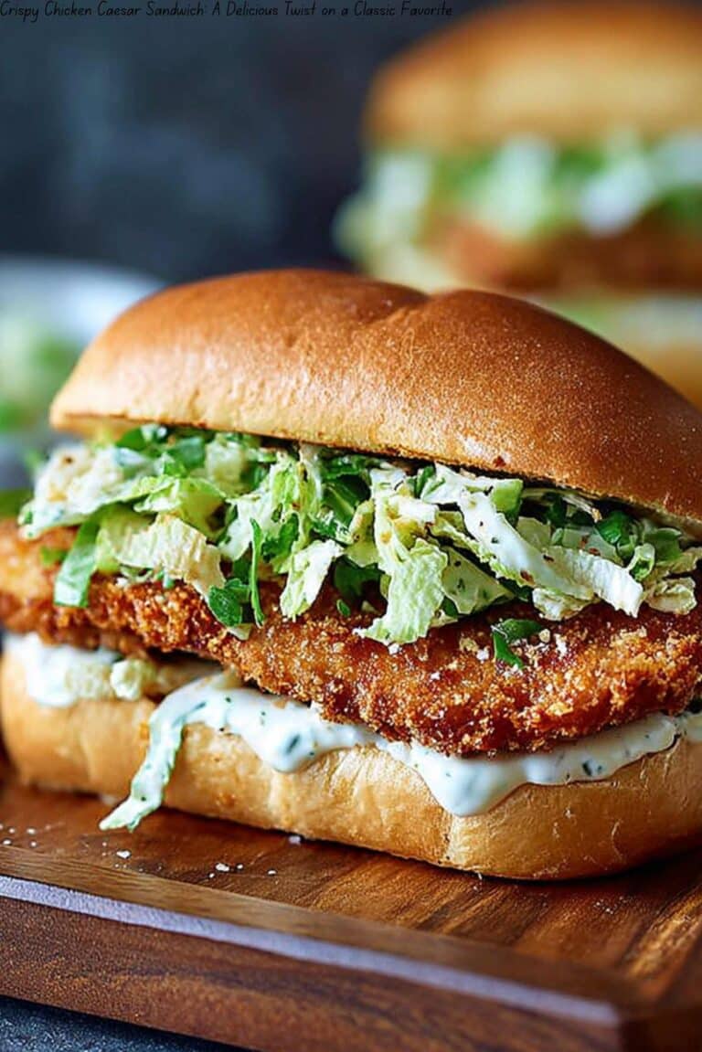 Crispy Chicken Caesar Sandwich: A Delicious Twist on a Classic Favorite
