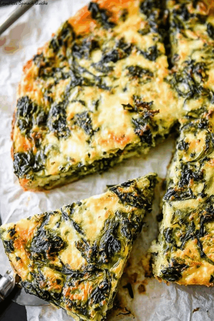 Crustless Spinach Quiche
