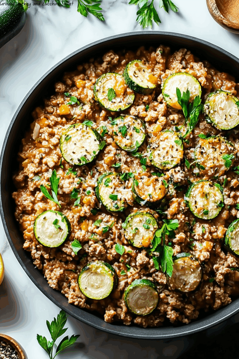 Ground Turkey and Zucchini Skillet