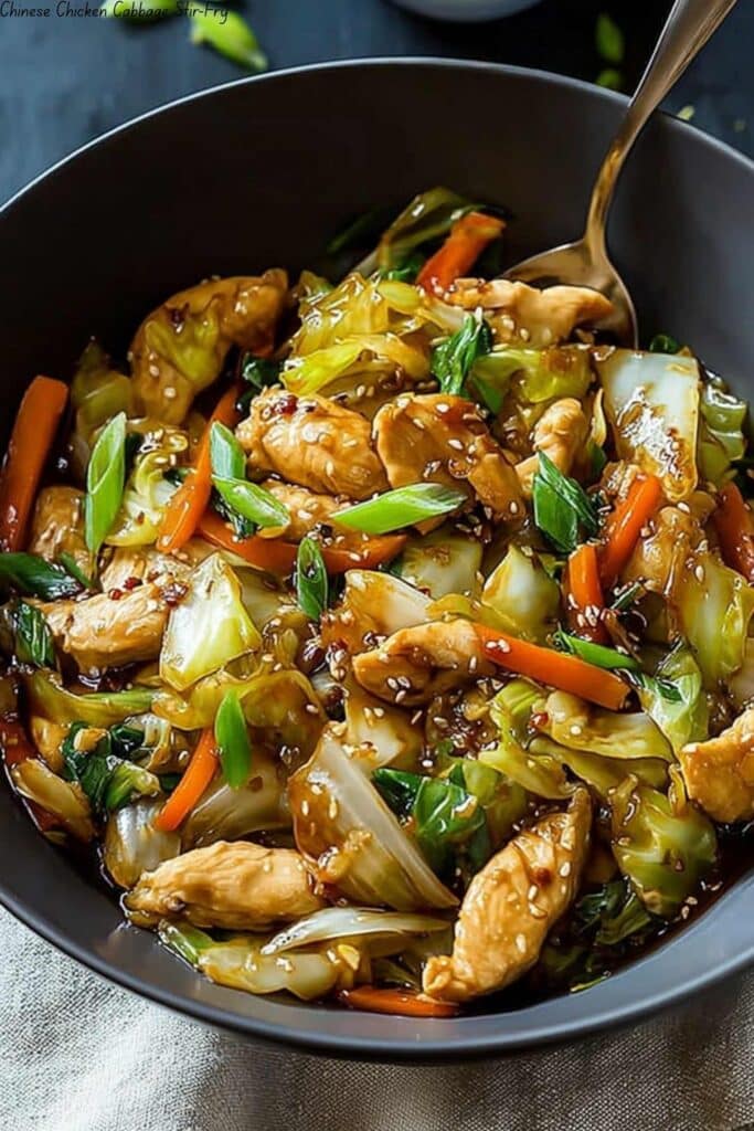 Chinese Chicken Cabbage Stir-Fry