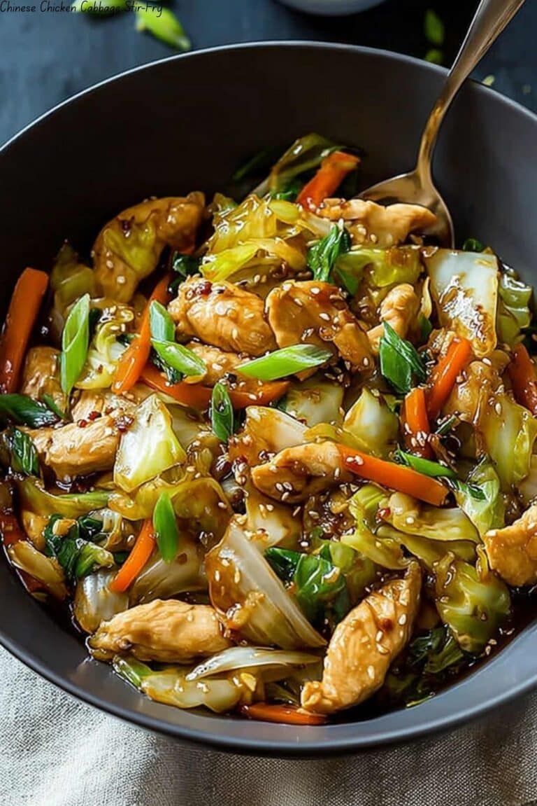 Chinese Chicken Cabbage Stir-Fry