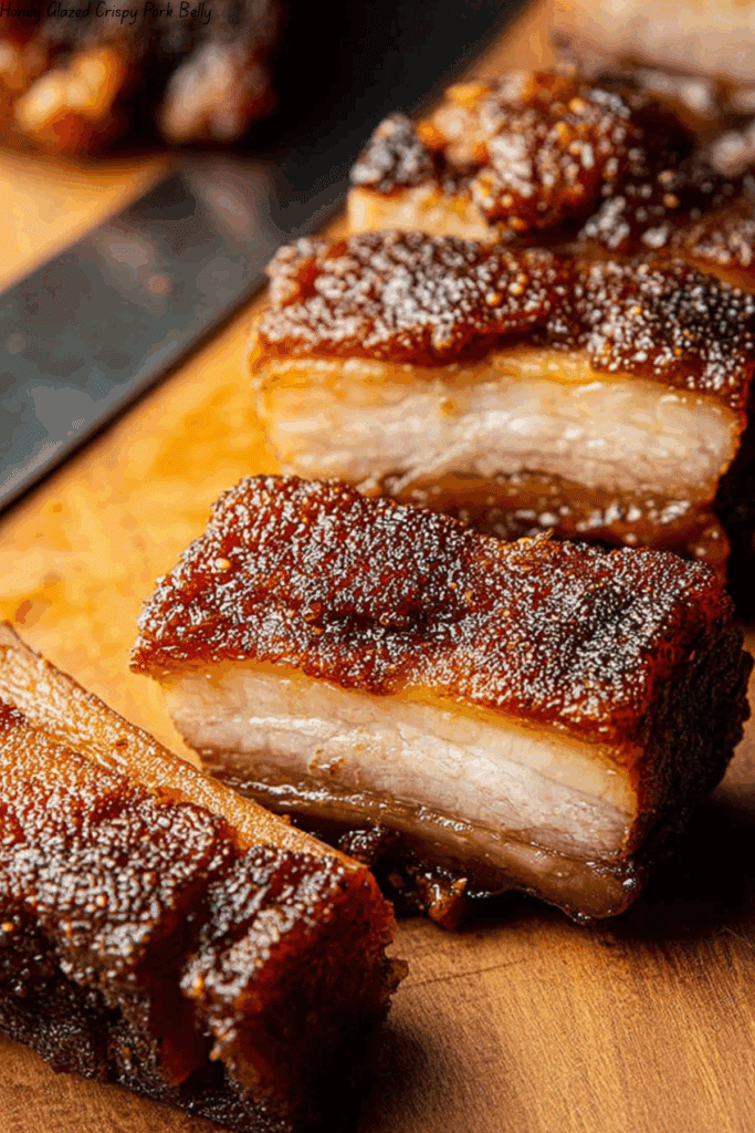Honey Glazed Crispy Pork Belly