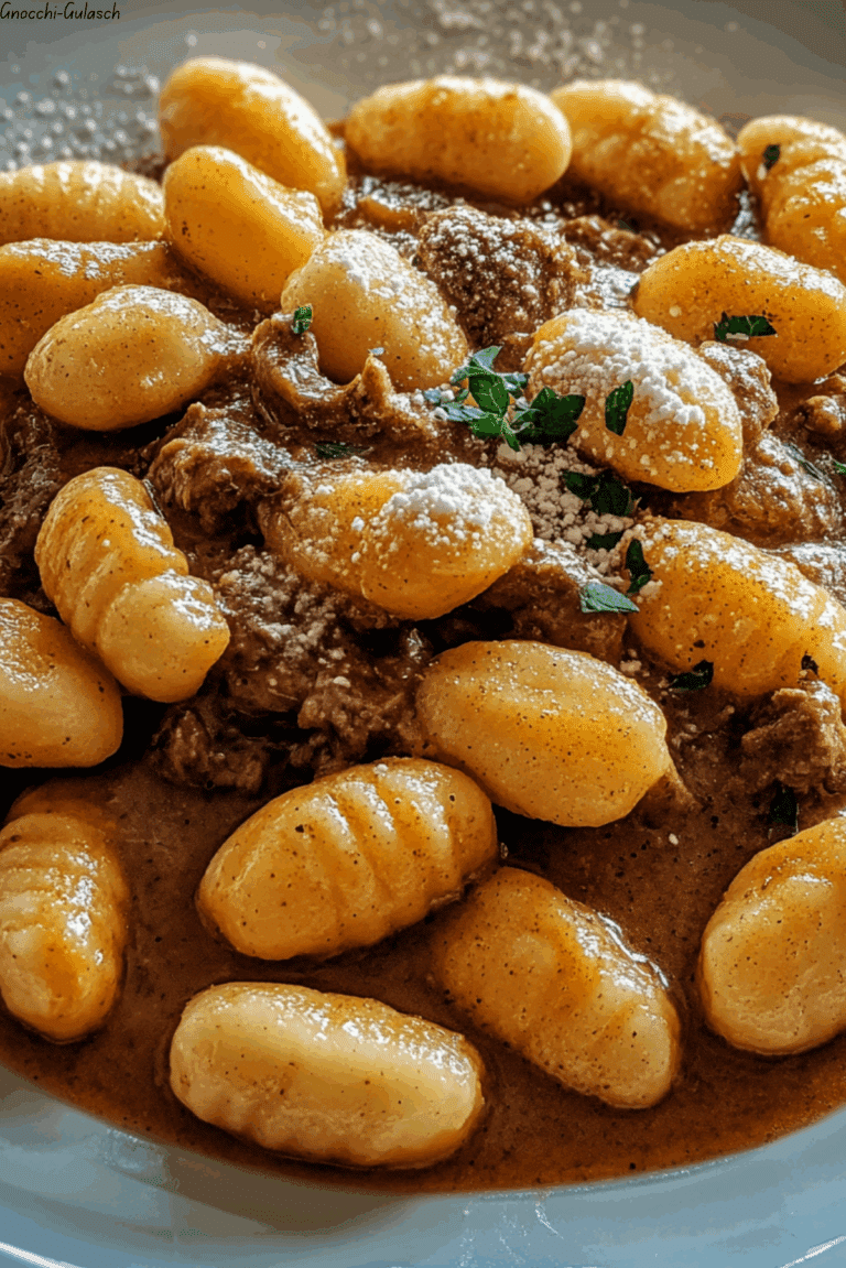 Gnocchi-Gulasch