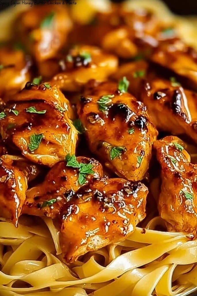 Spicy Cajun Honey Butter Chicken & Pasta