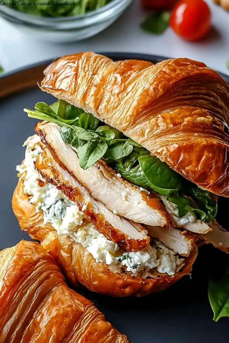 Chicken Caesar Croissant Sandwich