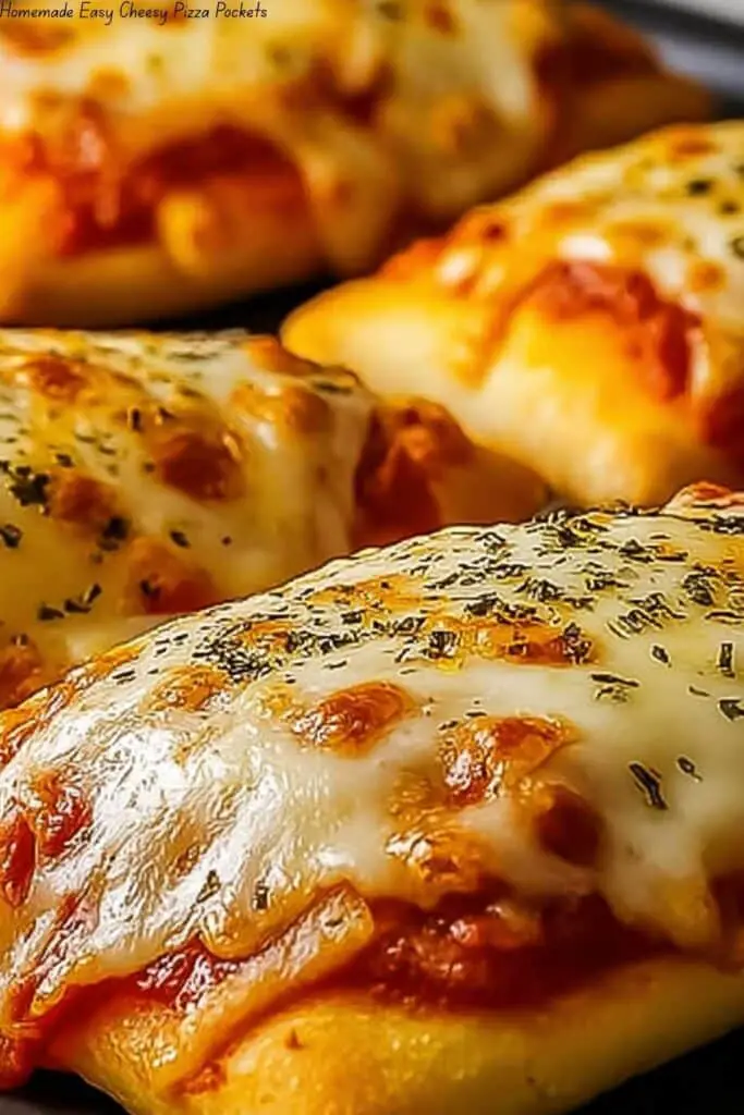 Homemade Easy Cheesy Pizza Pockets