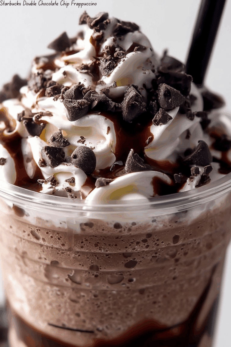 Starbucks Double Chocolate Chip Frappuccino