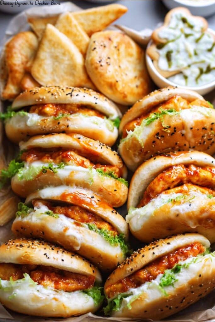 Cheesy Dynamite Chicken Buns