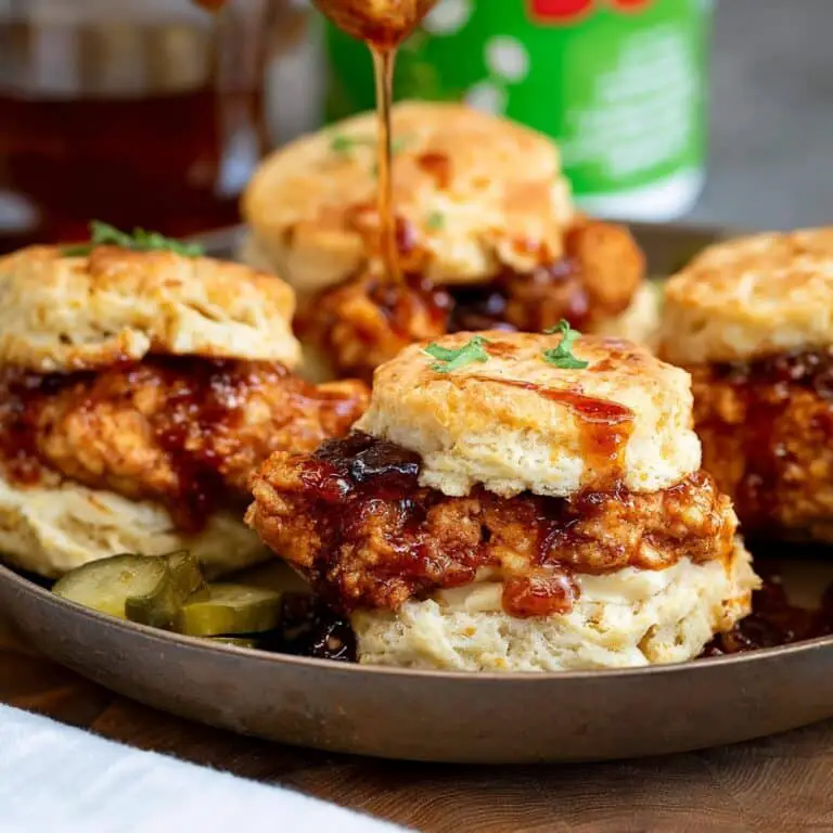 Hot Honey Chicken Biscuits Recipe