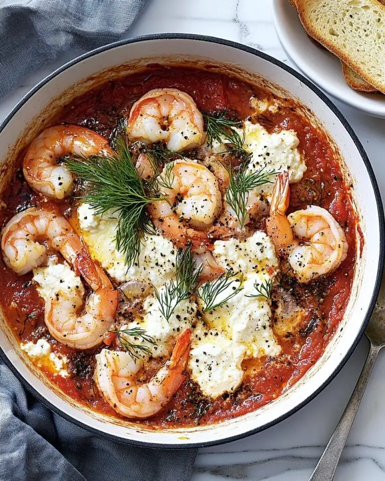 Baked Prawns with Lemon and Feta Recipe