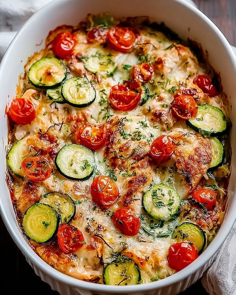 Best Mediterranean Chicken Zucchini Bake Recipe - Recipe Image
