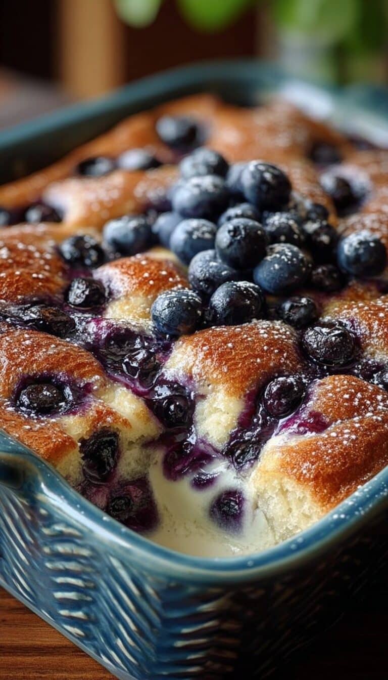 Blueberry Buttermilk Pancake Casserole Recipe