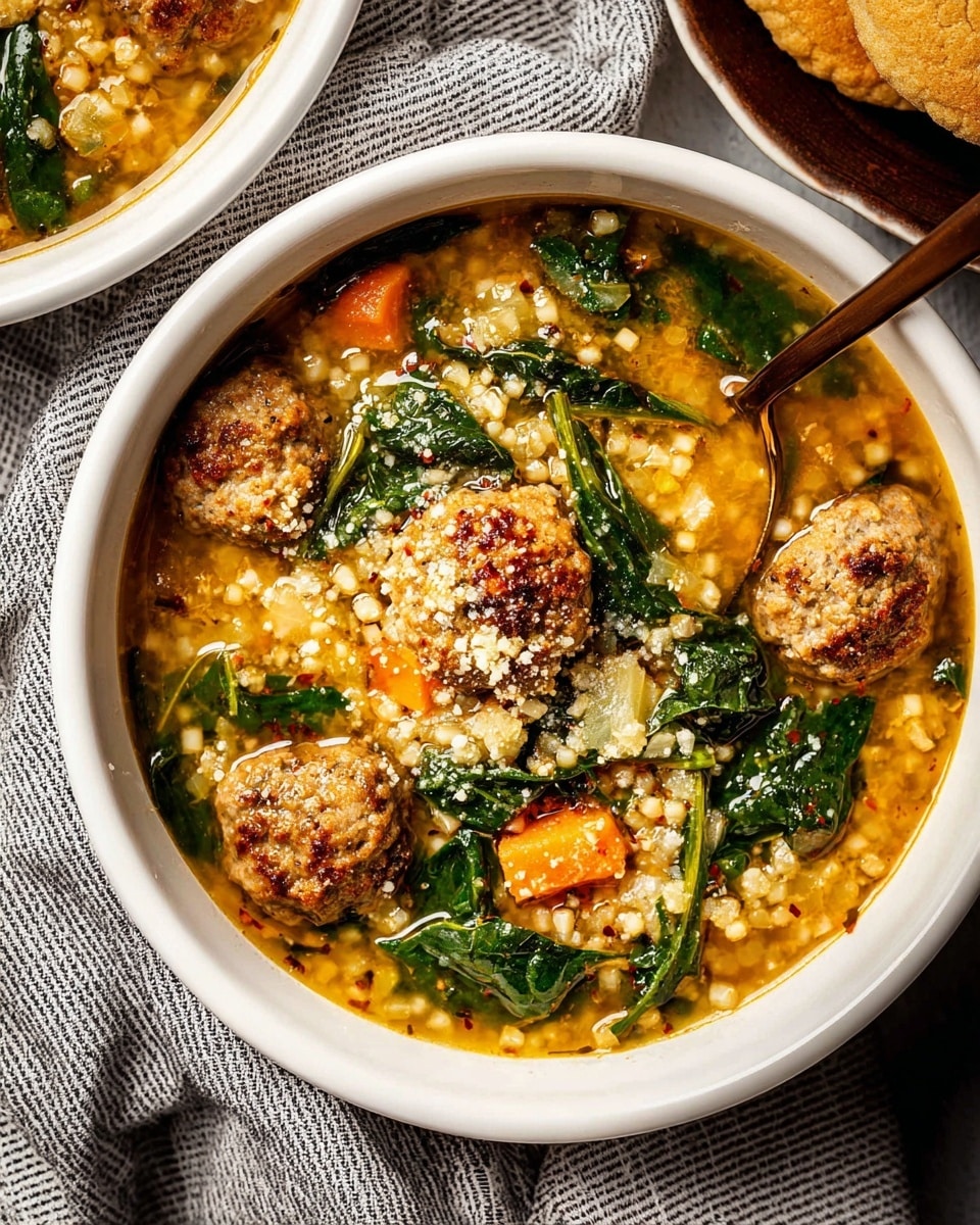 Italian Wedding Soup with Meatballs, Pasta, and Kale Recipe - Recipe Image