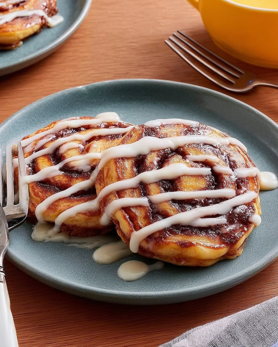 Cinnamon Roll Pancakes Recipe - Recipe Image