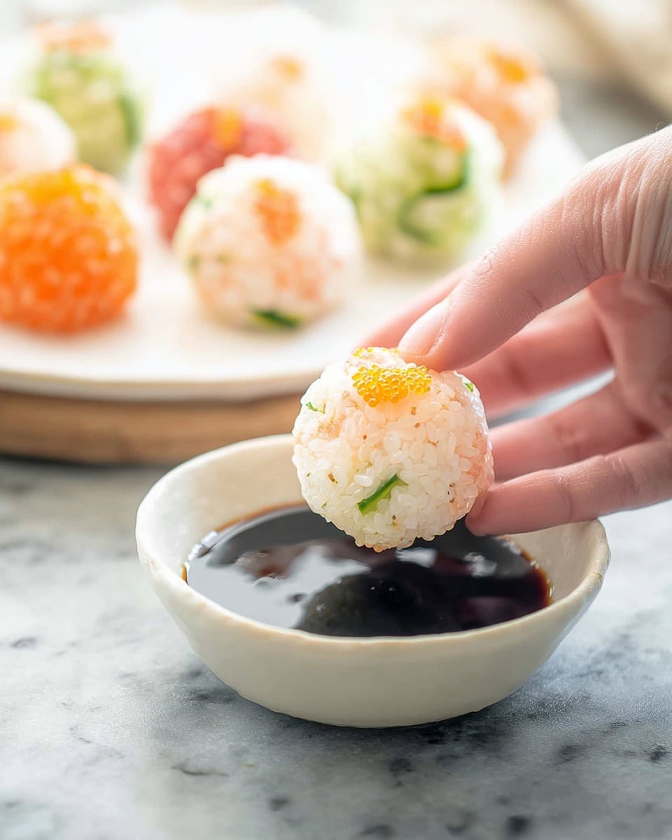 Creamy Smoked Salmon Sushi Balls Recipe - Recipe Image