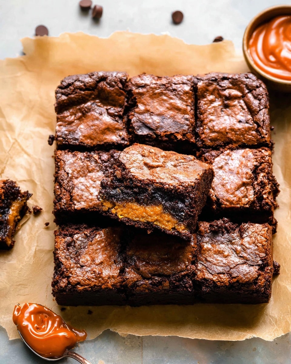 Pumpkin Brownies with Cream Cheese Pumpkin Layer Recipe - Recipe Image