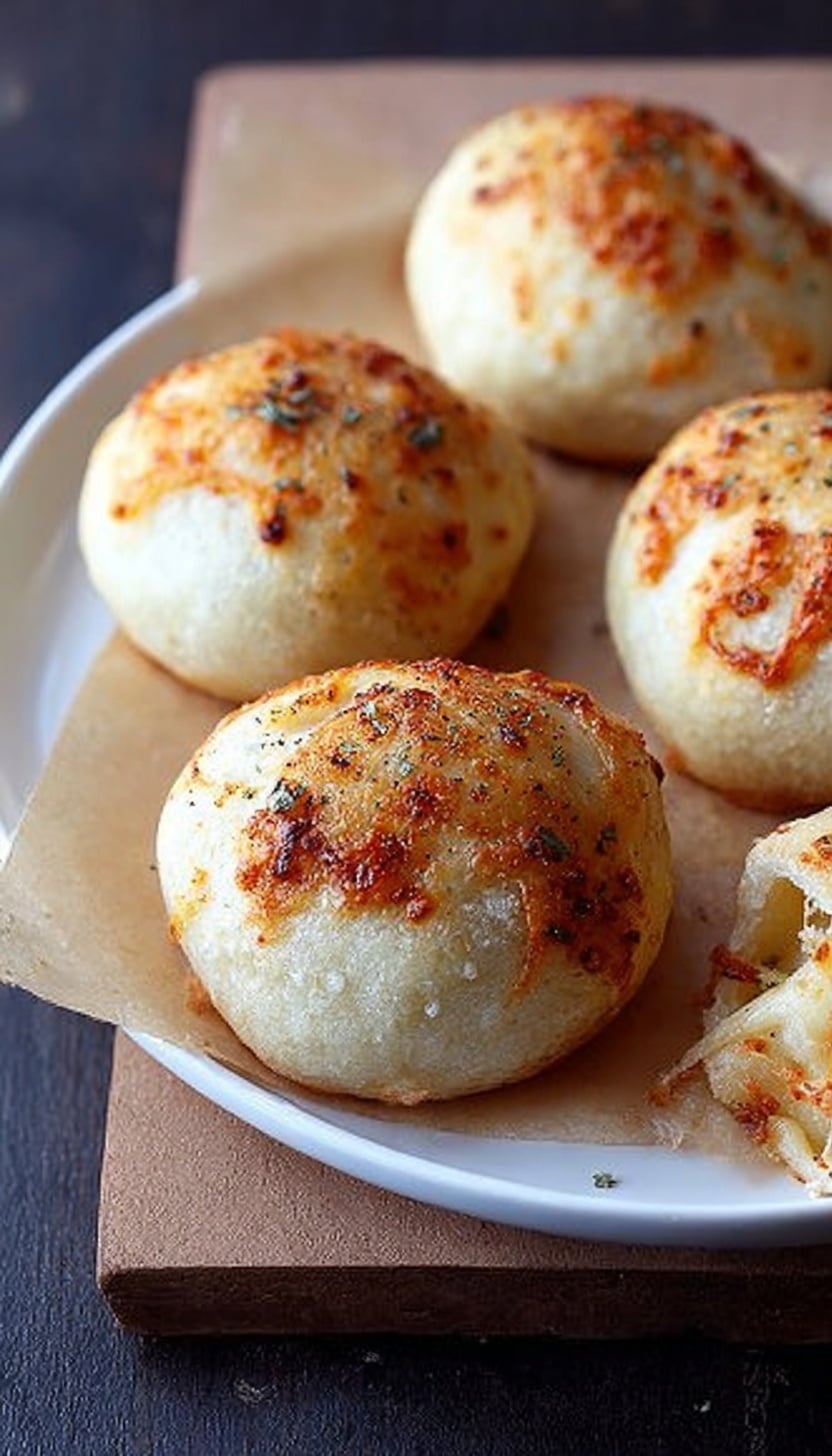 Cheese Stuffed Garlic Rolls Recipe - Recipe Image