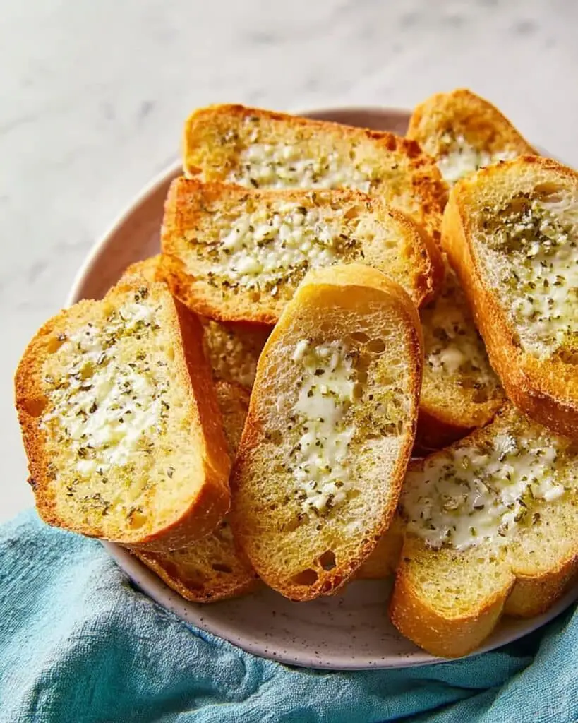 Creamy Garlic Mozzarella Toasted Bread Recipe