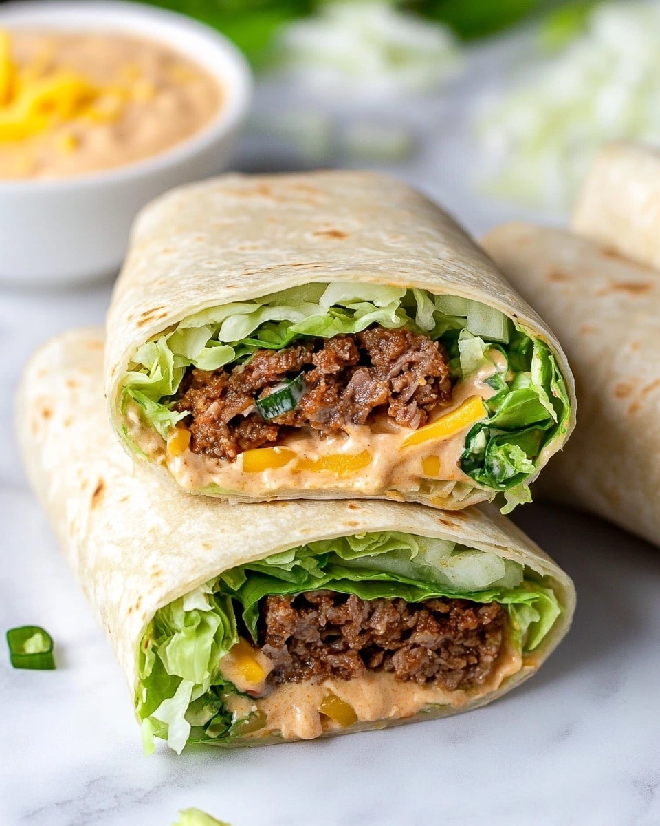 Easy Big Mac Wraps Recipe - Recipe Image