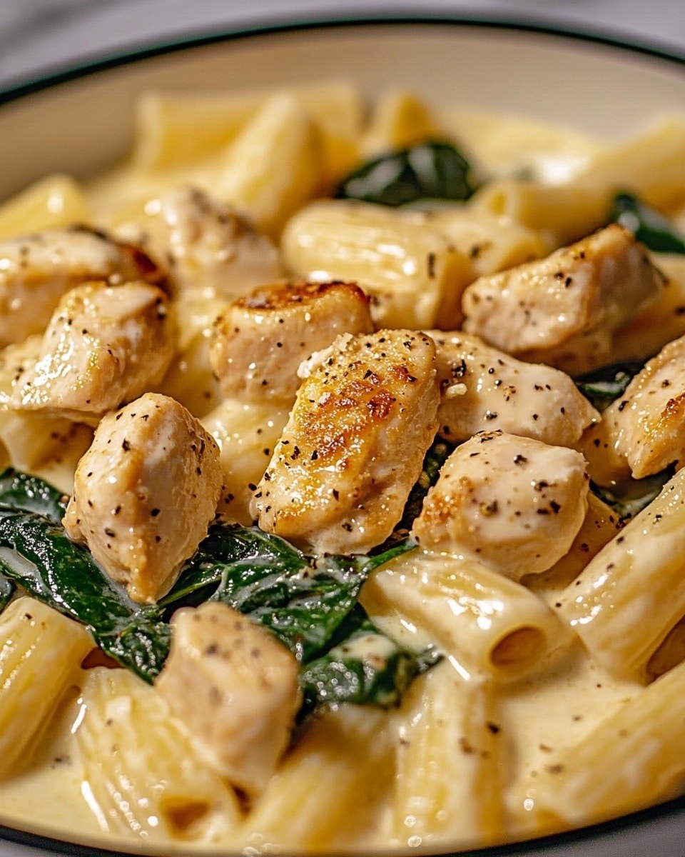 Healthy Garlic Parmesan Chicken Pasta Recipe - Recipe Image