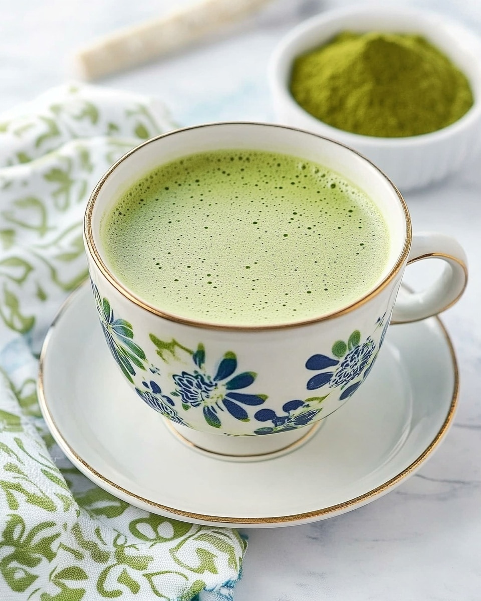 Creamy Matcha Green Tea Latte Recipe - Recipe Image