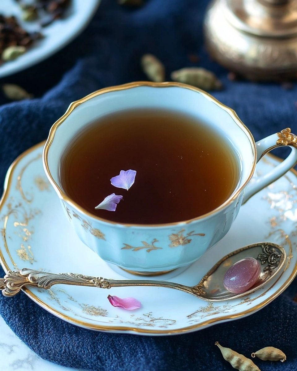 Saffron and Cardamom Black Tea Recipe - Recipe Image