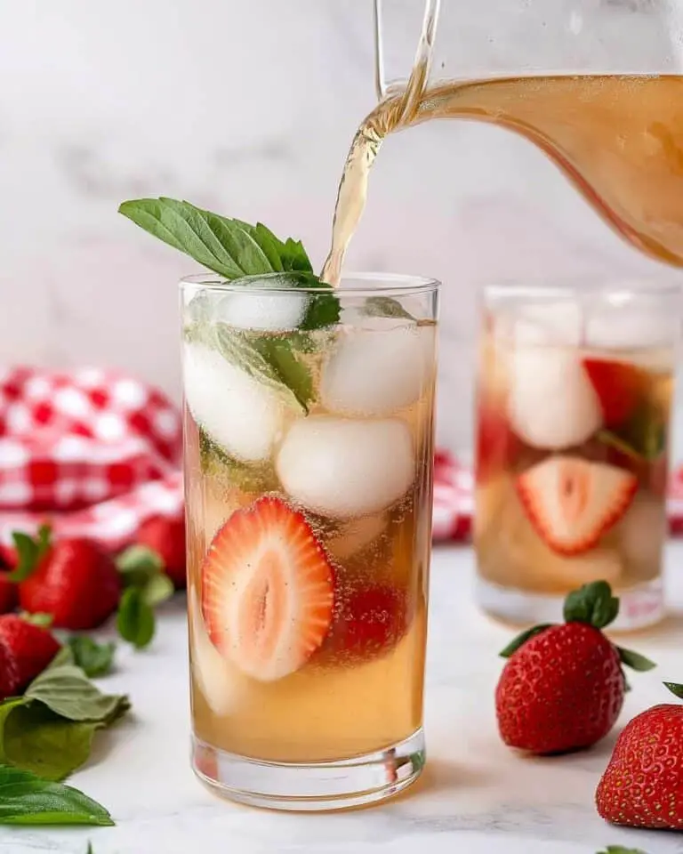 Refreshing Strawberry Basil Iced Tea Recipe