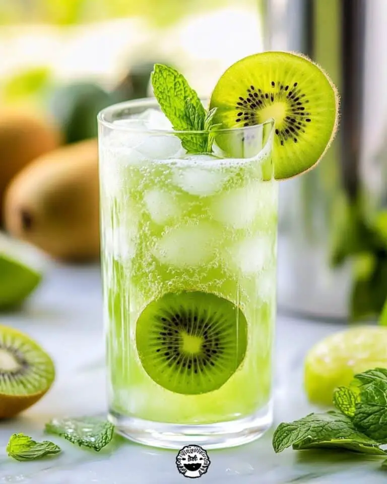 Kiwi Lime Sparkle Mocktail Recipe
