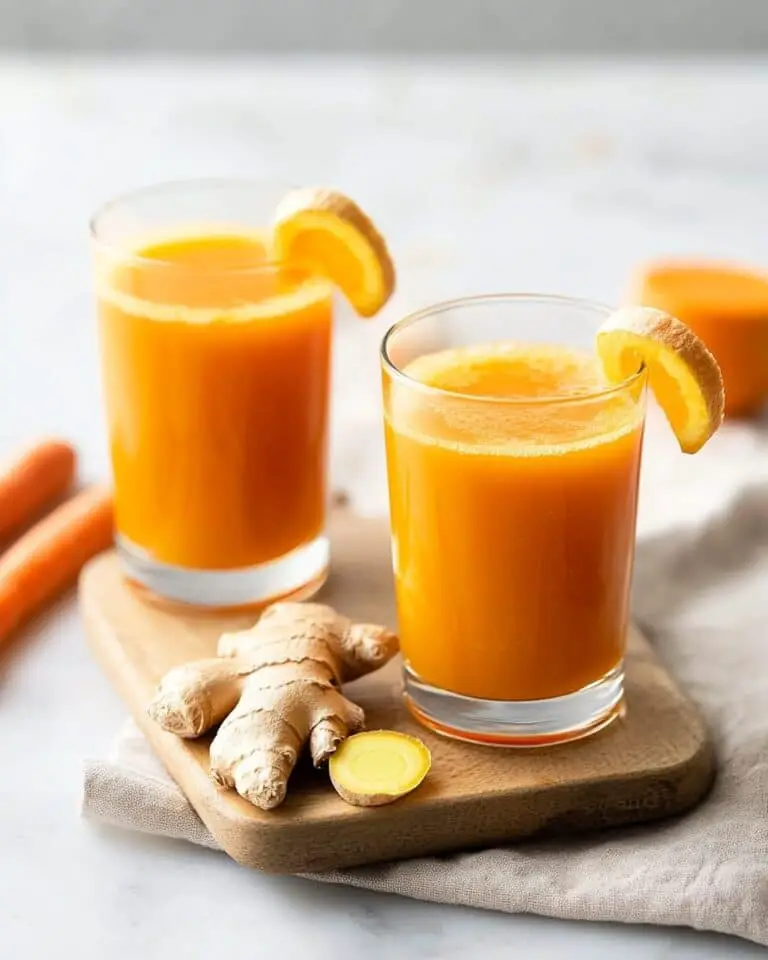 Refreshing Orange, Carrot & Ginger Juice Recipe