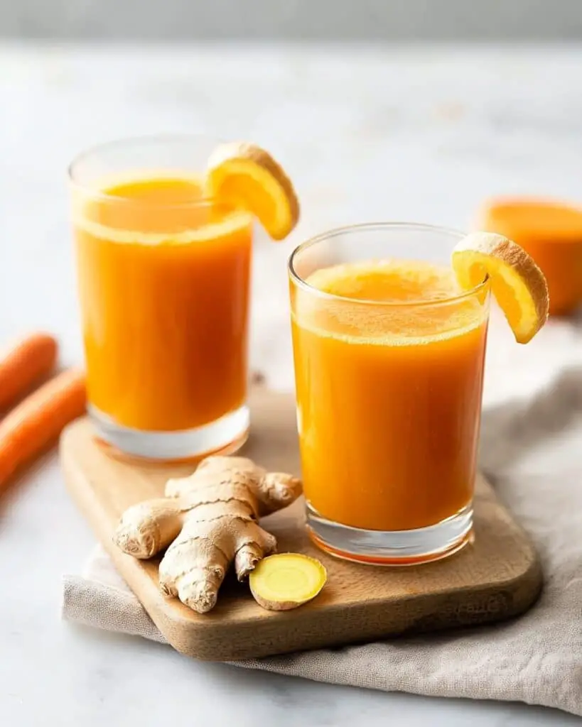 Refreshing Orange, Carrot & Ginger Juice Recipe