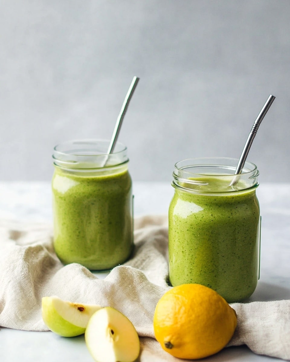 Refreshing Green Apple Kale Smoothie Recipe - Recipe Image