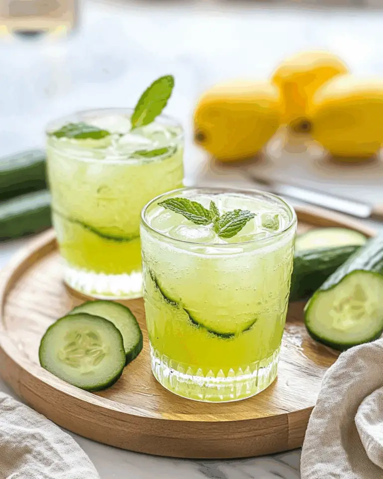 Mint Cucumber Lemonade Recipe
